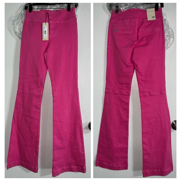 Alice + Olivia Olivia Pink Bootcut Denim Jeans - Picture 9 of 16